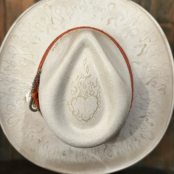 Hand designed western festival concert cowgirl hat